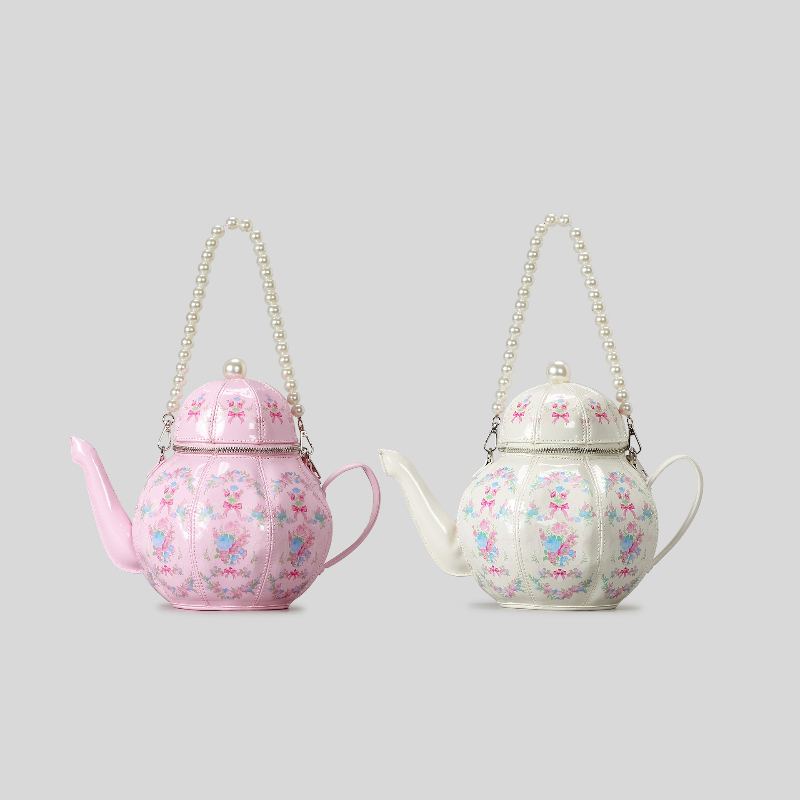 Pearl Chain Teapot Crossbody B - Linen Bag Bulk recension och pris