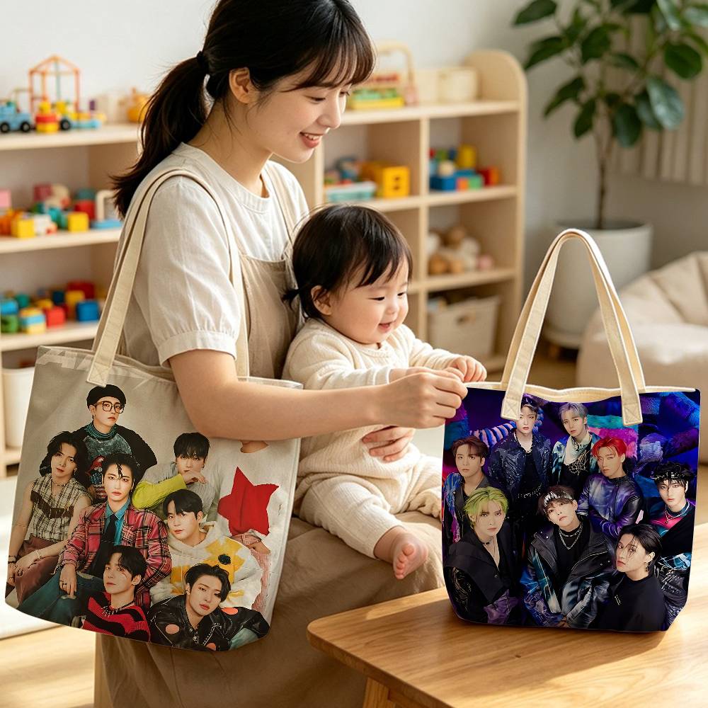 Kpop Group A-Ateez Lightweight - Linen Bag Bulk recension och pris