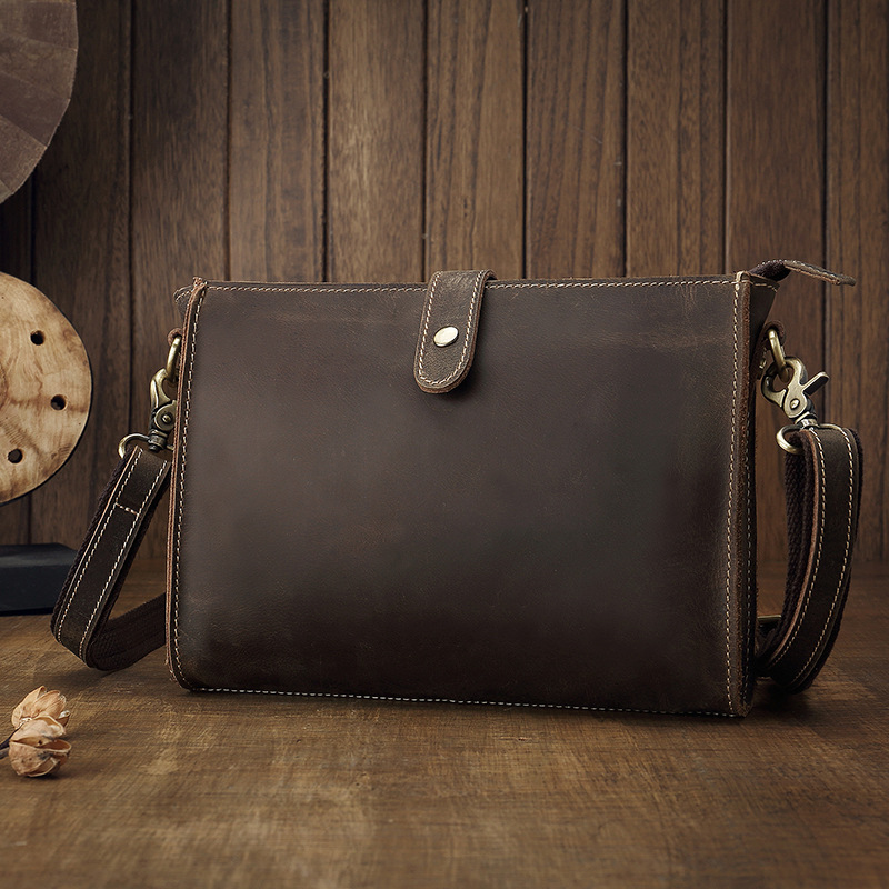 100% Genuine Leather Clutch Ba - Linen Bag Bulk recension och pris