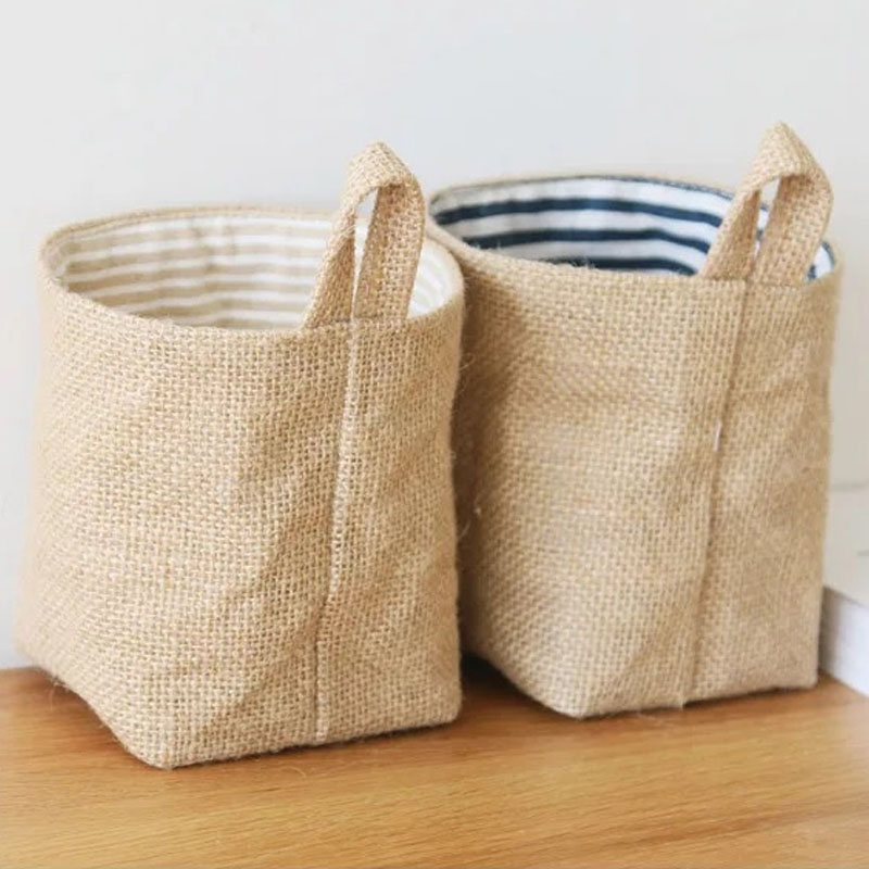Jute Cotton Linen Storage Bag  - Linen Bag Bulk recension och pris