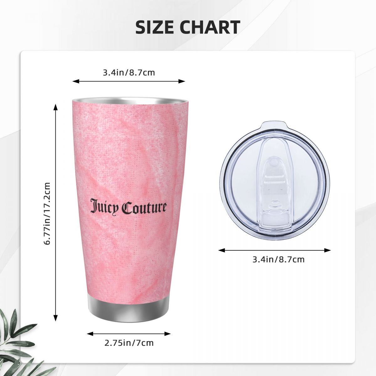 J-Juicy-C-Couture 20oz Stainle - Stainless Steel Straw recension och pris