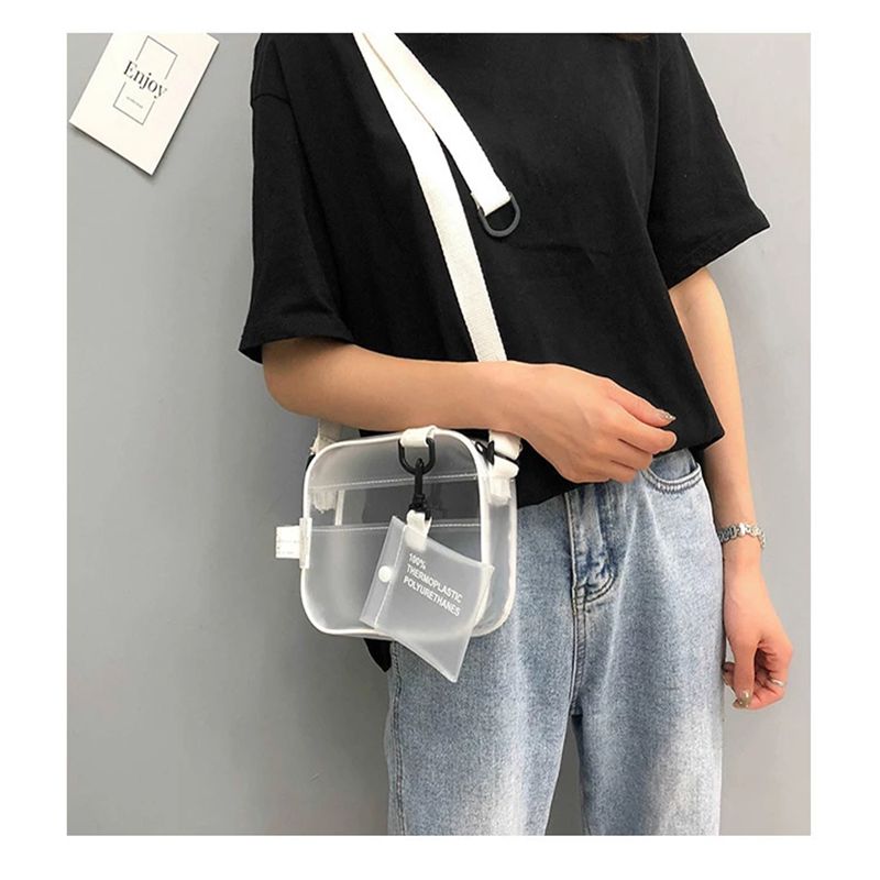 Casual PVC Transparent Bag Wom - Linen Bag Bulk recension och pris